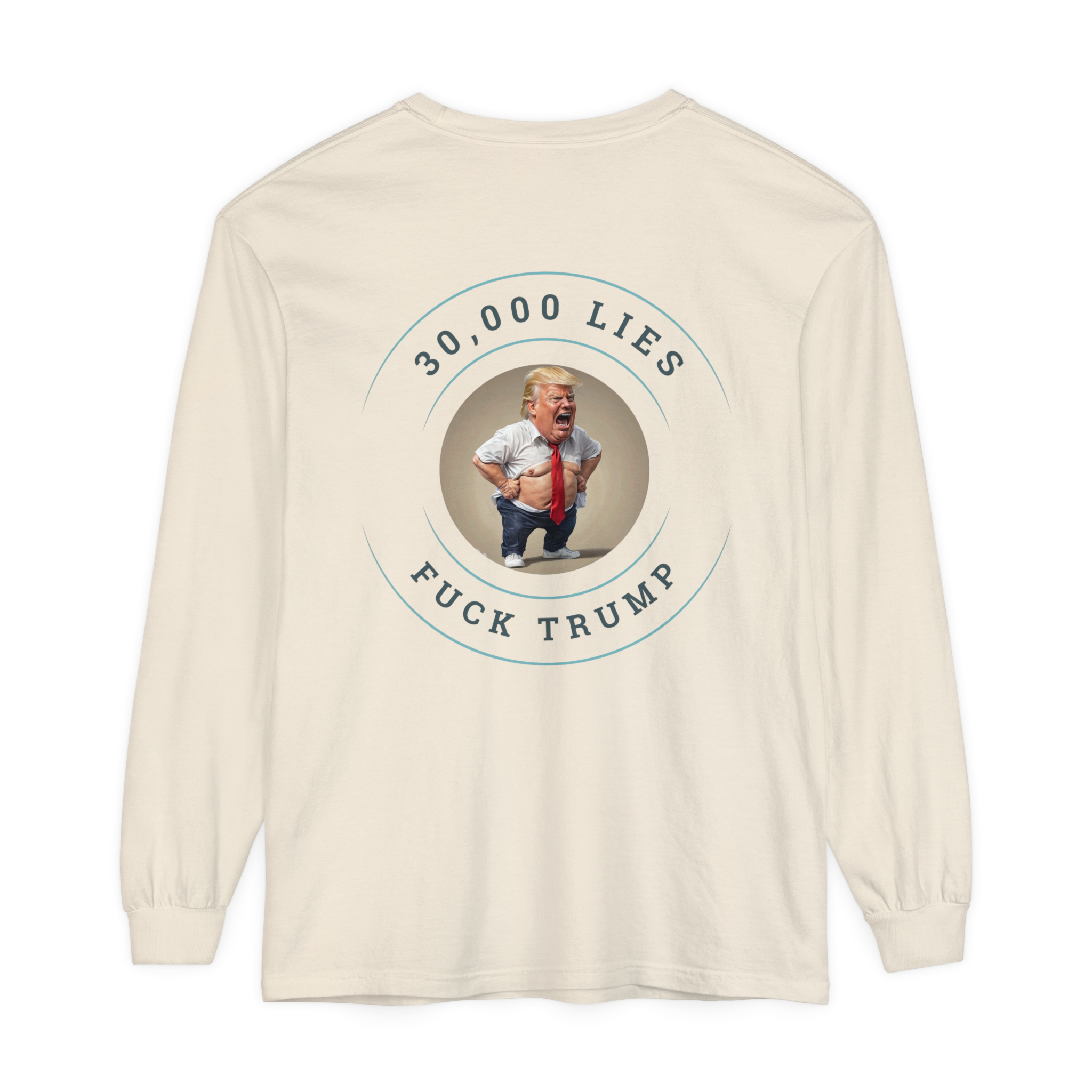30,000 LIES Unisex Garment-dyed Long Sleeve T-Shirt - Image 26