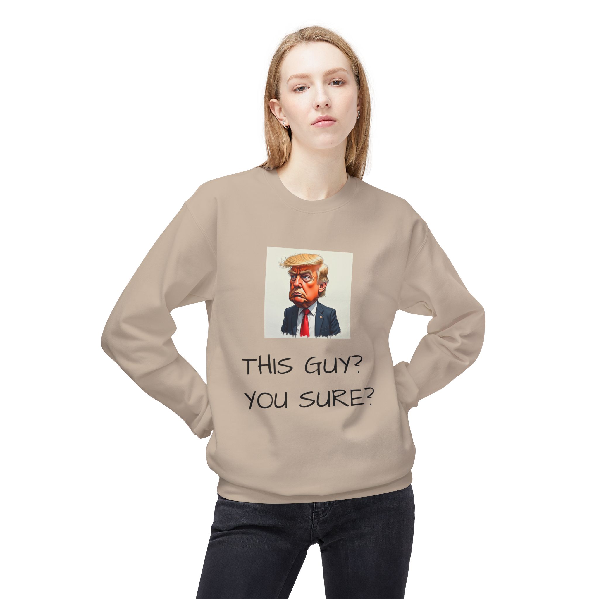 Dating His Daughter Unisex Midweight Softstyle Fleece Crewneck Sweatshirt - Image 3