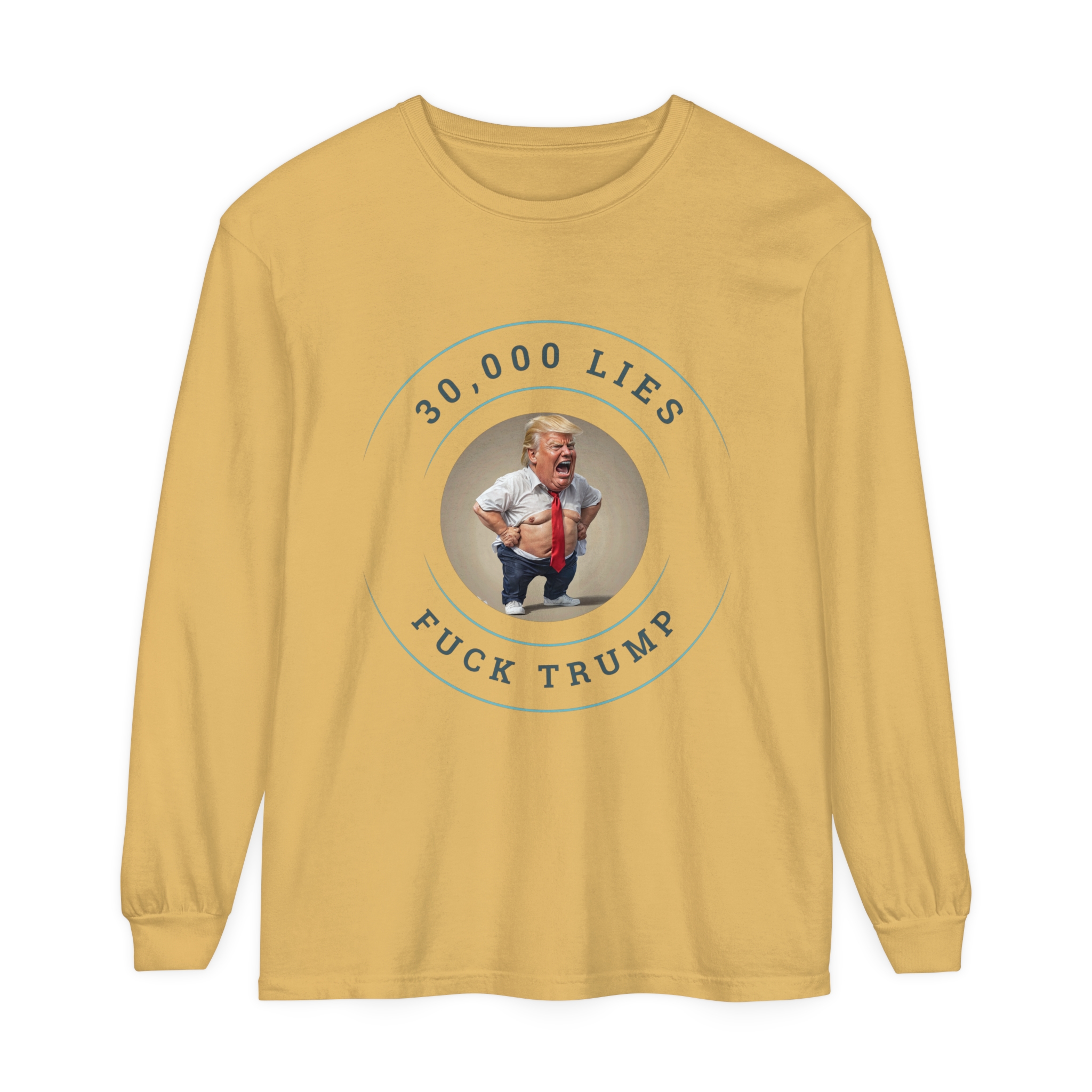 30,000 LIES Unisex Garment-dyed Long Sleeve T-Shirt - Image 31