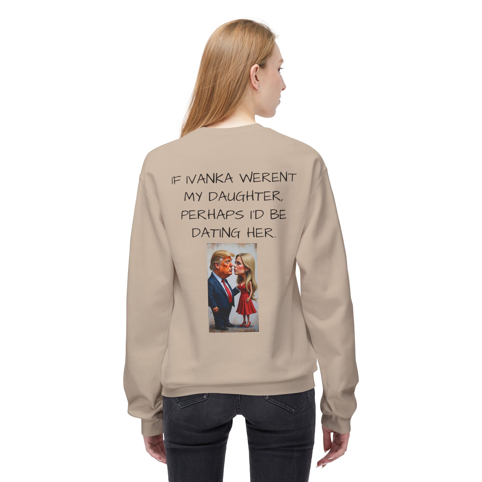 Dating His Daughter Unisex Midweight Softstyle Fleece Crewneck Sweatshirt - Image 4