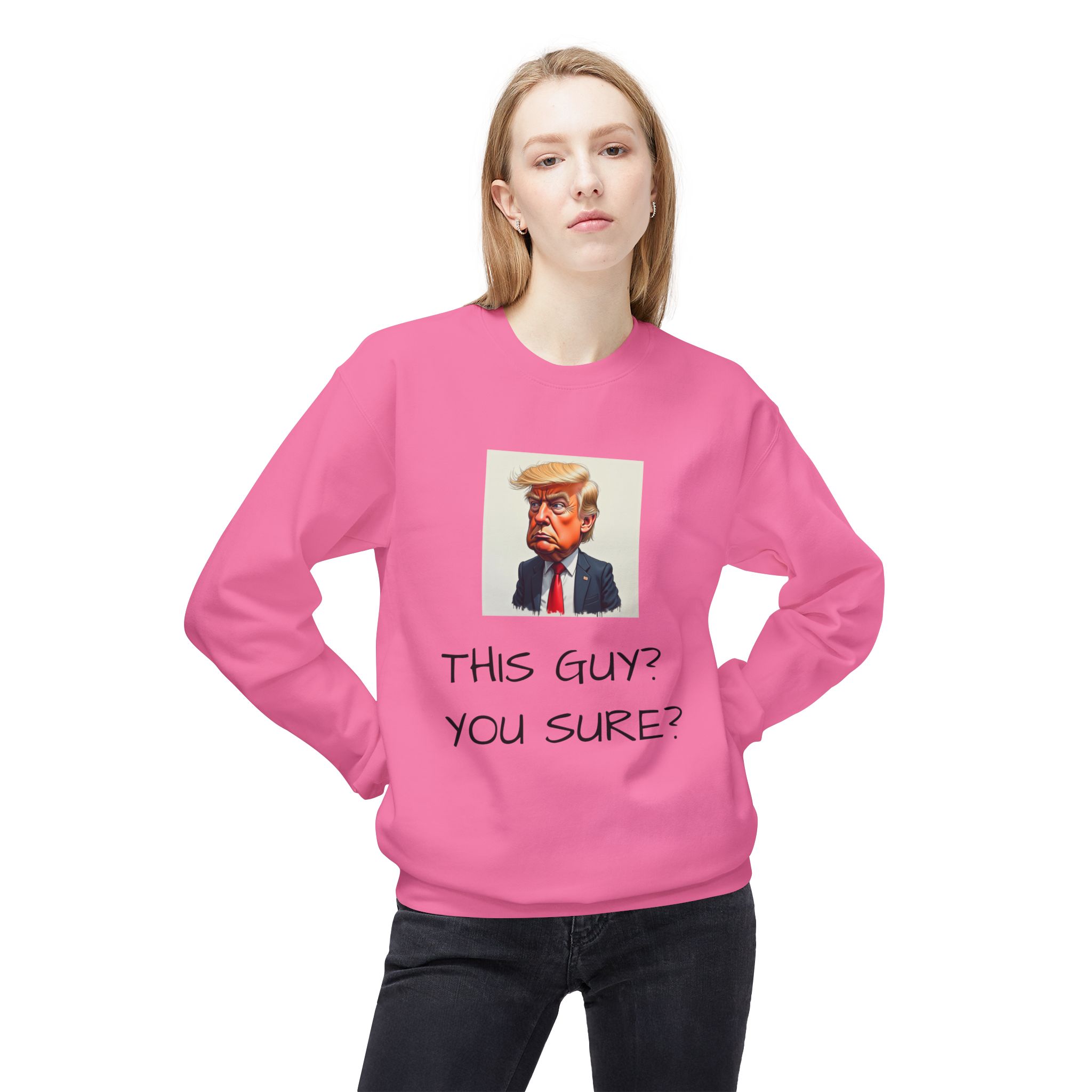 Dating His Daughter Unisex Midweight Softstyle Fleece Crewneck Sweatshirt - Image 15